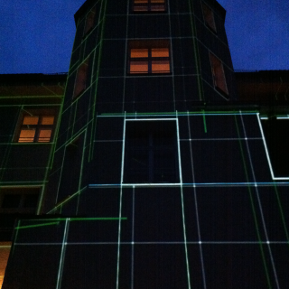 Videomapping-Installation am ehem. Kurhaus Alling, 2014