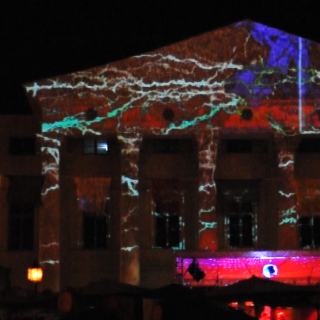 Live-Videomapping, Haus der Musik Regensburg, 2015