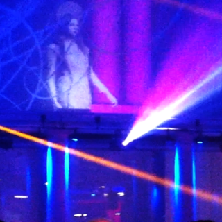 Live Visuals für Preview-Party zur Ausstellung Jean-Paul Gaultier, HVB-Zentrale München, 2015