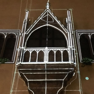 Videomapping-Installation am Alten Rathaus, Regensburg, 2019