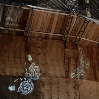 Herbstflattern - Video-Installation am Haidplatz, Regensburg 2020